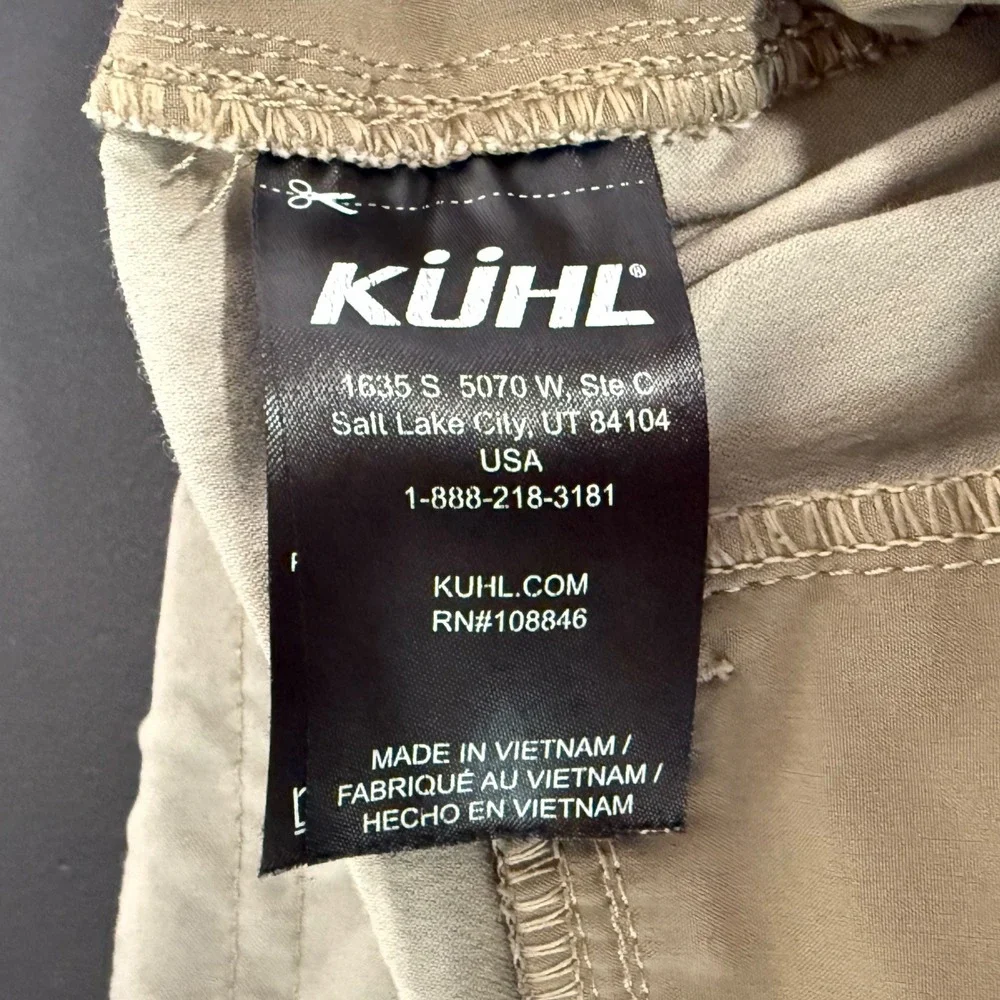 Kuhl Renegade Shorts Mens 38 Tan Hiking Outdoor Cargo Casual Gorpcore Travel